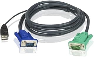 كابل ATEN 2L-5203U بطول 3 متر USB KVM مع 3 في 1 SPHD