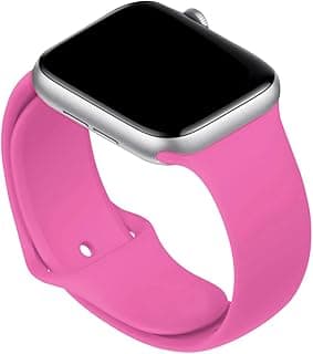 سوار ساعة ذكية سيليكون من SOLDOUT، سوار مطاطي متوافق مع ساعة ابل iWatch 1 2 3 4 5 SE 6 7 8 9