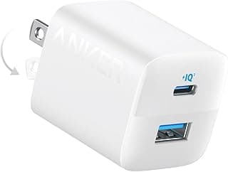 شاحن من أنكر بتقنية USB، متوافق مع آيفون وآيباد وجالاكسي وبيكسل، بمنفذين