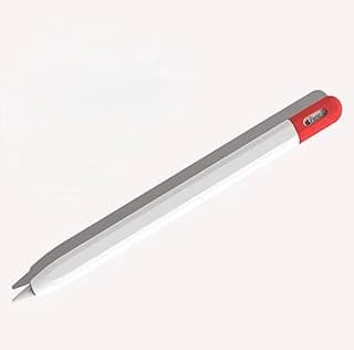 حافظة حماية من فكرة لقلم آبل 3 (USB-C)، غطاء مصنوع من السيليكون باللون الأبيض
