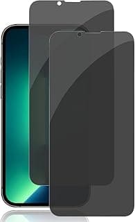 [2 Pack Privacy Screen Protector for iPhone 14/iPhone 13/iPhone 13 Pro Anti-Spy Tempered Glass 9H Hardness, Upgraded Edge Protection, Easy Installation, Bubble Free [6.1 inch]