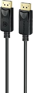 كابل DisplayPort، فائق الجودة Ultra HD 8K@60Hz لنقل الفيديو بسرعة 32.4Gbps، موصلات مطلية بالذهب، كابل نحيف 1.2 متر لأجهزة MacBook Pro، لينوفو، اتش بي، DPLink-120