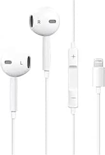 Lightning Connector Earbuds HiFi Stereo Noise Cancelling Headphones with Built-in Microphone and Volume Control Compatible with iPhone 7-8-11-12-13 Pro Max and X-XS MAX