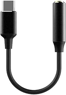 محول Type C إلى 3.5mm AUX صوت نقي | من USB-C إلى AUX أنثى | كابل صوت للاندرويد، ايباد، ماك بوك، سامسونج، كاسيت السيارة، سماعات الرأس (أسود)