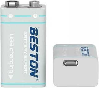 بطارية BESTON 9V 1000mAh ليثيوم أيون مع مدخل USB Type-C
