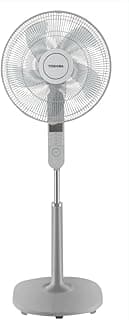 مروحة ستاند توشيبا F-ASD60EG(W) 16 بوصة، موتور AC، 60 وات، RoHS FS40-15FR CB 220-240V، 50Hz، أبيض