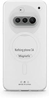 Transparent Case for Nothing Phone 3A – Durable Shockproof Protection, Slim Lightweight Design, Anti-Yellowing, Wireless Charging Compatible (White)