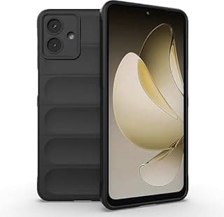جراب سيليكون سائل متوافق مع سامسونج Galaxy A07 4G مع حماية مضادة للجراثيم، بطانة داخلية ناعمة من المايكروفايبر مضادة للخدش، غطاء جل مطاطي عالي المرونة ومقاوم للصدمات للجسم بالكامل، أسود