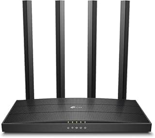 راوتر TP.Link Archer C6 AC1200 ثنائي النطاق – سرعة 1200 ميجابت/ث – ‎867Mbps‏ 5GHz + ‎300Mbps‏ 2.4GHz – منافذ جيجابت كاملة – تقنية MU-MIMO وBeamforming – 4 هوائيات قوية – دعم OneMesh