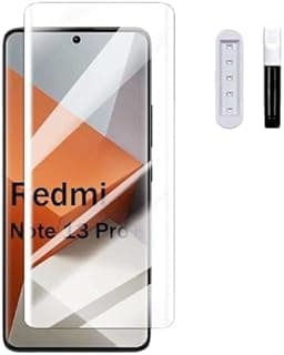 اسكرينة حماية زجاجية 3D UV لهاتف Redmi Note 14 Pro+ / Mi Note 13 Pro+ 5G، شفافة