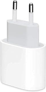 Dual Charger Head EU-20W Type-C Support Fast Charging Compatible with iPhone Without Cable,White