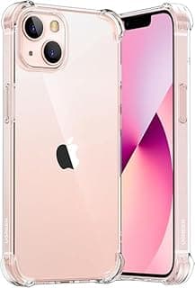 iPhone 13 Case 6.1 inch, Ultra Thin Soft TPU Bumper with 4 Corner Bumper Anti-Scratch Anti-Drop Shockproof Case Compatible with iPhone 13