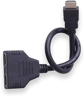 كابل محول ومقسم HDMI بدقة 1080P، منفذ 1 إلى 2، متوافق مع Xbox وPS4 وRoku وHDTV
