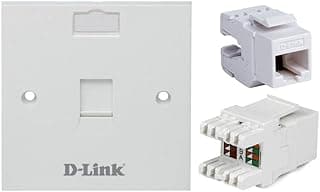 Single Face Plate with 1 Module Cat6 Utp Keystone Jack - Nfp-0whi11