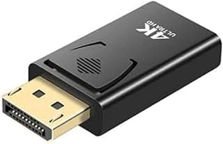 محول من DisplayPort إلى HDMI كابل فيديو وصوت DP ذكر إلى أنثى بدقة HD 4K 1080P للكمبيوتر والتلفزيون واللابتوب