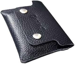 Premium Genuine Leather Card Holder, 2 Snap Buttons, Elegant and Stylish