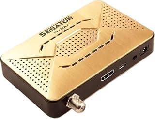 111 MAX Satellite Receiver, Full HD 1080p, Built-in WiFi, Bluetooth Remote, 4 Years Nova Server Support, PVR Recording, Gold/Black