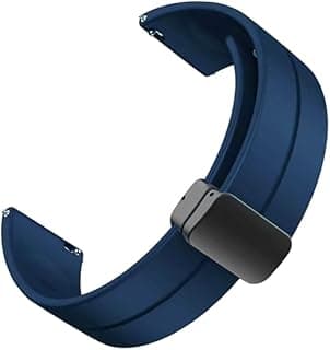 YODI New Edition 20MM Magnetic Buckle Soft Silicone Sport Strap Band For Amazfit GTS 3, GTS 4, GTS 4 Mini, Bip/Samsung Galaxy Watch 3 41MM SM-R850 Smart Watch For Men Women