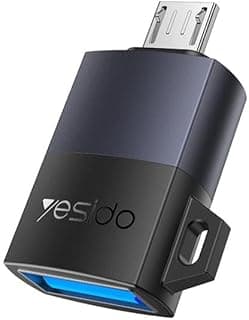 محول GS33 او تي جي USB 2.0 إلى Micro USB لنقل البيانات والشحن بسرعة 480 ميجابت لكل ثانية، تصميم صغير وخفيف الوزن، جودة عالية للاستخدام اليومي من نكست ستور