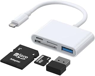 H142 Lightning to USB OTG card reader 12cm-white