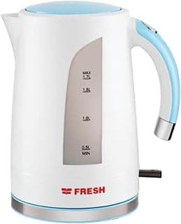 Plastic Kettle, 1.7 Liter Capacity, White