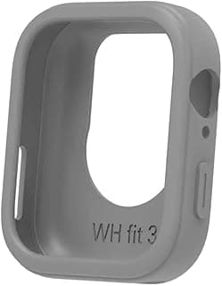 Fekra Case Compatible with Huawei Watch Fit 3 (2024) Protective Case Flexible TPU Screen Protector Scratch-Resistant Cover for Huawei Watch Fit 3 Smartwatch (Frame Grey)