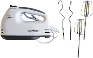 Scarlett 7-Speed Electric Super Hand Mixer 260.0 W HE-133 White/Silver/Grey