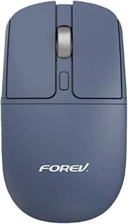 Fv-386 Wireless Office Mouse - 4 Silent Buttons, 2.4 Ghz, 10-Meter Range - Non-Slip Cylindrical Design, 1600 Dpi - Blue