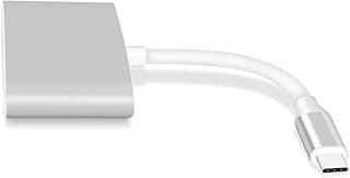 محول USB C إلى في جي ايه فيديو من النوع USB3.0 موزع دونجل متعدد المنافذ مع تصميم كابل متوافق ماك بوك برو 2018 ايباد اكس بي اس 13 يوجا 910 مالتي كالورد ليد