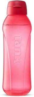 Tank Go, 800ml, Polypropylene Plastic Bottle, BPA Free, Leakproof - Light Red