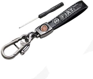 KaberTrade Leather Car Keychain Keychain - Car - Motorcycle - Family Keys - Compatible with VIA? ? - KaberTrade