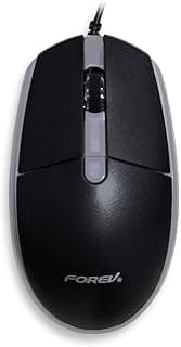 ماوس جيمنج Crossfire FV-133 مع إضاءة Rainbow RGB، شريحة ألعاب، كابل USB 1.5 متر، عمر أزرار 30 مليون نقرة، تصميم مريح، كابل مرن/أسود