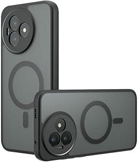جراب مغناطيسي GQ لهاتف شاومي ريدمي K80 Ultra 5G، [متوافق مع Magsafe] شفاف مطفي أسود مقاوم للصدمات إطار TPU + ظهر PC