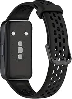 V Volt Breathable Soft Silicone Strap Compatible with Huawei Band 10 - Adjustable and Waterproof - Ergonomic Design