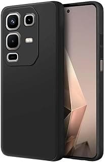 جراب سيليكون سائل فاخر لهاتف Infinix Hot 50x 5G (أسود)