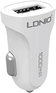 شاحن سيارة LDNIO DL-C17 مع كابل Lightning - أبيض