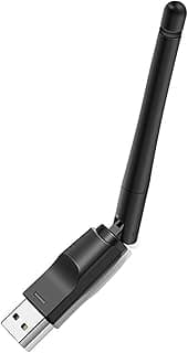 محول واي فاي USB بسرعة 150 ميجابت في الثانية، محول بطاقة شبكة لاسلكية RT5370 للكمبيوتر المكتبي واللابتوب وويندوز وماك او اس ولينكس وراسبيري باي/باي 2 3 4 زيرو وماج سيت بوكس، يباع بواسطة كواليتي فالي