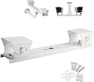 Wall Mount Security Camera Bracket, Adjustable Metal Support, White