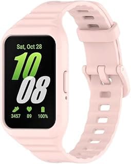 Replacement Band Compatible with Samsung Galaxy Fit 3 - Silicone Replacement Watch Band with Case Cover Compatible with Samsung Galaxy Fit 3 SM-R390