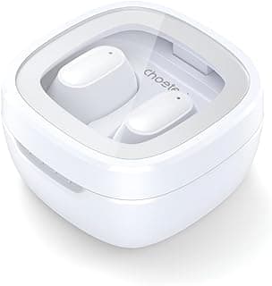 سماعات أذن لاسلكية اورا BH-T23 مقاومة للماء IP4X ببلوتوث 5.3 وصوت ستيريو واضح وخاصية إلغاء الضوضاء النشطة وإلغاء الضوضاء البيئية ومحركات 8 ملم وبطارية 30 ساعة ووقت تشغيل 6 ساعات من تشويتيك، أبيض