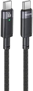 CA160 USB C to USB C Cable 60W Auto Power Off 1.2m with Smart LED Indicator Fast Charging for MacBook, iPad Pro