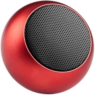 M3 Mini Portable Wireless Bluetooth Speaker with Micro SD Chip and Rechargeable Battery for Phones and Tablets Provides Great Sound (Red)