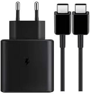 45W Charger with Type-C to Type-C Cable for Mobile and USB Type C Laptops