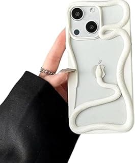 Snake Phone Case for iPhone 11, Bling Luxury 3D Hollow Snake Electroplating Soft TPU Heat Dissipation Protective, Case White