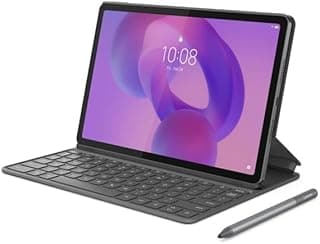 تابلت ايديا تاب ديمنستي 6300 RAM 8 جيجا وتخزين 128 جيجا 11.5 بوصة 2.5K IPS 500 nits 90HZ خلفية 8MP وأمامية 5MP 4 مكبرات ويدعم واي فاي وبطارية 7040mAH وبلوتوث 5.2 كيبورد فوليو وقلم لينوفو تاب، رمادي