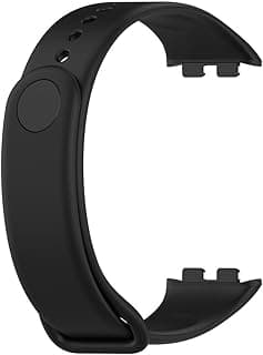 Straps Compatible with Honor Band 9 Silicone Strap, Soft and Comfortable, Silicone Replacement Sport Straps (Black)