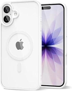 Magnetic Clear Case Compatible with iPhone 17, Slim Design, White