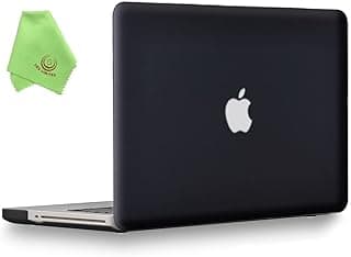 UESWILL Smooth Touch Matte Hard Shell Case Cover Compatible with MacBook Pro 13 inch with CD-ROM (Non Retina) (Model A1278) + Microfibre Cleaning Cloth, Black