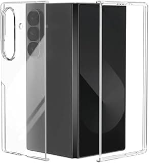 جراب شفاف لهاتف سامسونج Galaxy Z Fold 7 مقاس 8.0 بوصة مع مكان مخصص للقلم، جراب صلب نحيف مقاوم للصدمات ومضاد للاصفرار وحماية كاملة