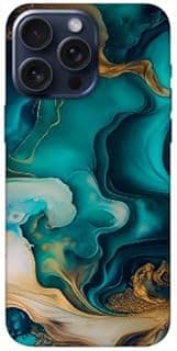 جراب موبايل سيليكون بطبعة AN متوافق مع ايفون 15 Pro Max
